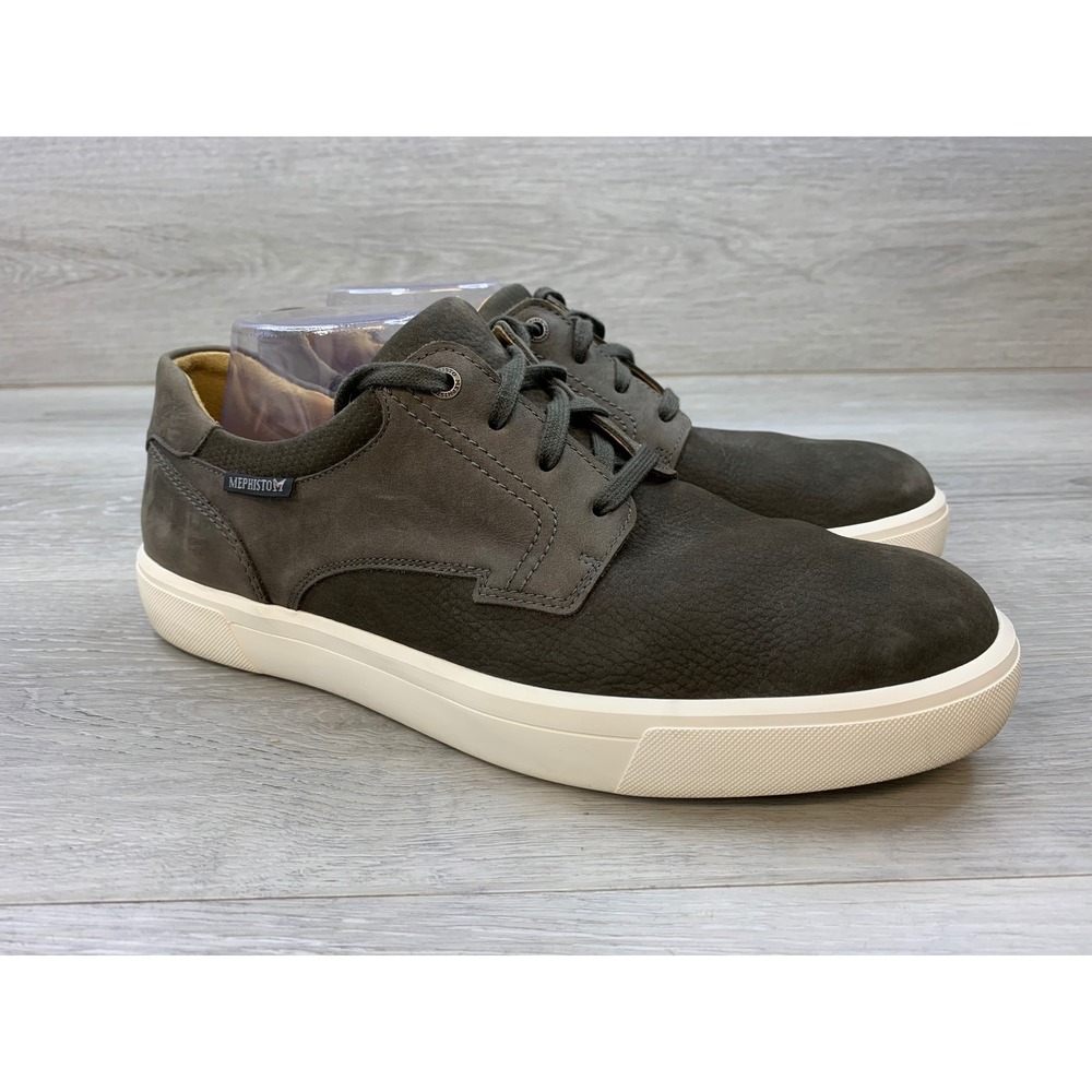 Mephisto City Hiker Men's 9.5 Brown Leather Air-Jet Sneakers Shoes